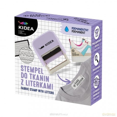 Stempel do tkanin z literkami
