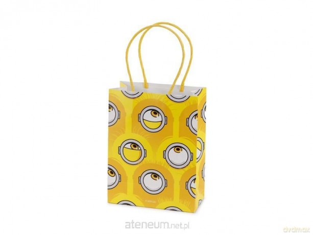 Torebki papierowe Minionki 12x15.5x6 cm 6szt