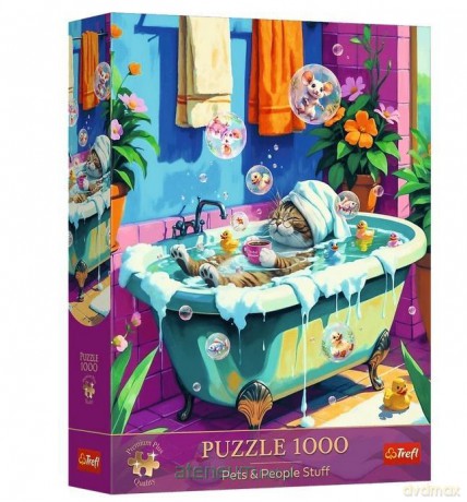 TREFL Premium Plus 1000 el. Miau, Relaks, Powtórz [PUZZLE]
