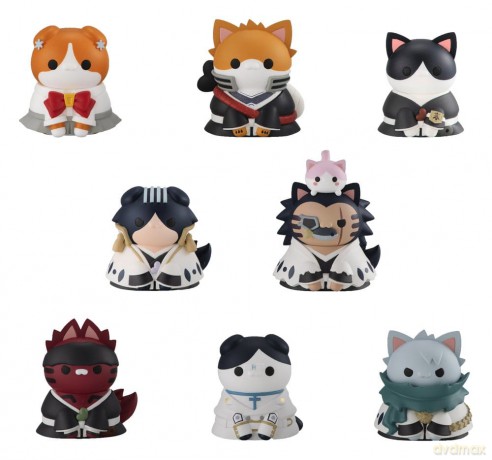 Bleach Mega Cat Project Minifigures 3 cm Thousand-Year Blood War Bleach Nyan Blind Box Display (8) (Repeat) [FIGURKA]