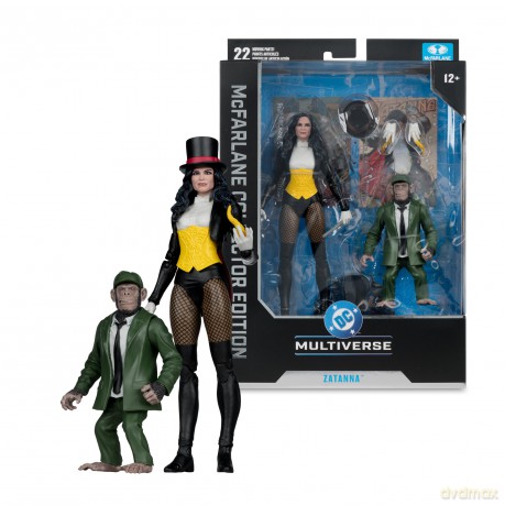 DC Multiverse McFarlane Action Figure Zatanna with Detective Chimp Collector Edition #53 18 cm [FIGURKA]