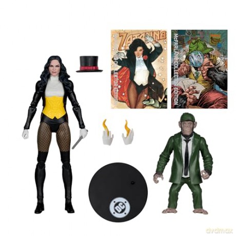 DC Multiverse McFarlane Action Figure Zatanna with Detective Chimp Collector Edition #53 18 cm [FIGURKA]