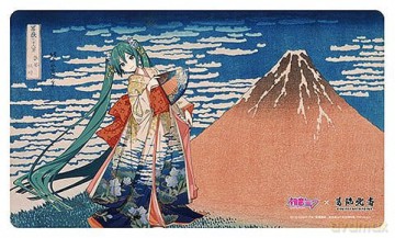 Hatsune Miku x Katsushika Hokusai iXima Desk Mat Fine Wind, Clear Morning