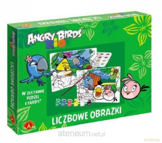 Liczbowe obrazki - Angry Birds Rio