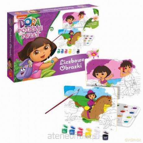 Liczbowe obrazki - Dora poznaje świat