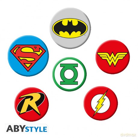 DC COMICS - Przypinki - Logos