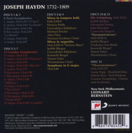 Leonard Bernstein: Leonard Bernstein Conducts Haydn [12CD]