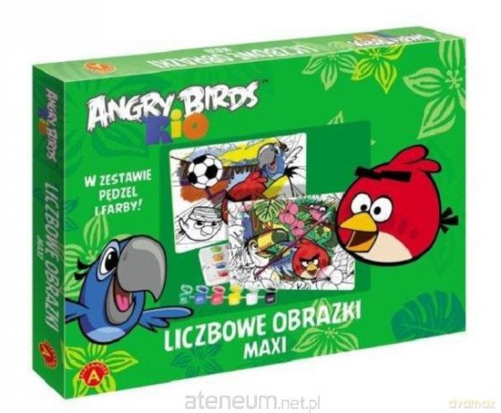 Liczbowe obrazki maxi - Angry Birds Rio