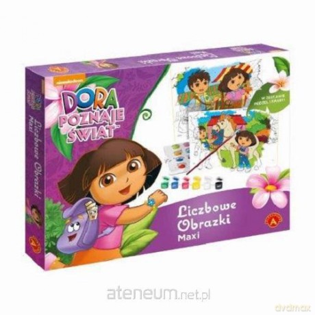 Liczbowe obrazki maxi - Dora poznaje świat