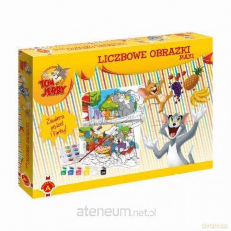 Liczbowe obrazki maxi - Tom and Jerry