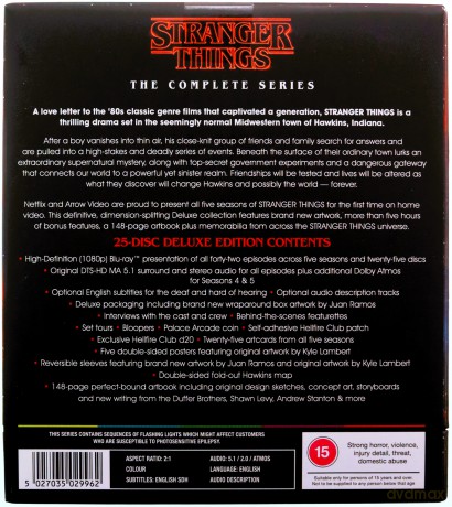 Stranger Things Seasons 1 to 5 Complete Collection Deluxe Limited Edition [25xBlu-Ray]