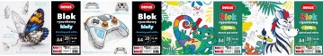 Blok rysunkowy A4/20K mix