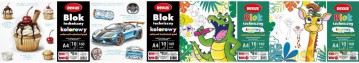 Blok techniczny kolorowy A4/10K mix