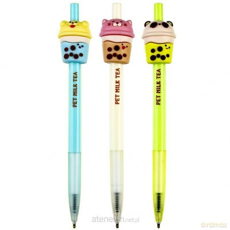 Długopis kulkowy BubbleTea 0,7mm niebieski (36 szt)