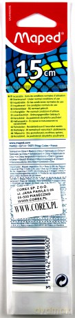 Linijka Flex niełamliwa 15cm dwustronna bls