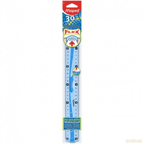 Linijka Flex niełamliwa 30cm dwustronna bls