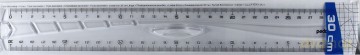 Linijka Geometric 30cm dwustronna bls