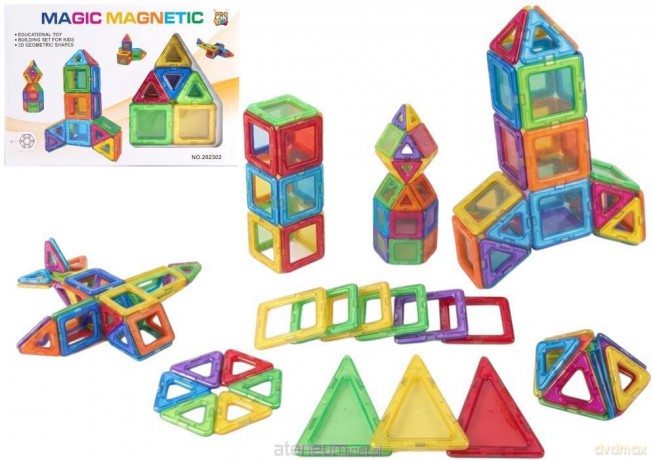 Klocki magnetyczne 40 el. [KLOCKI]