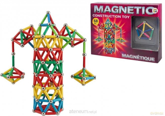 Klocki magnetyczne 68 el. [KLOCKI]