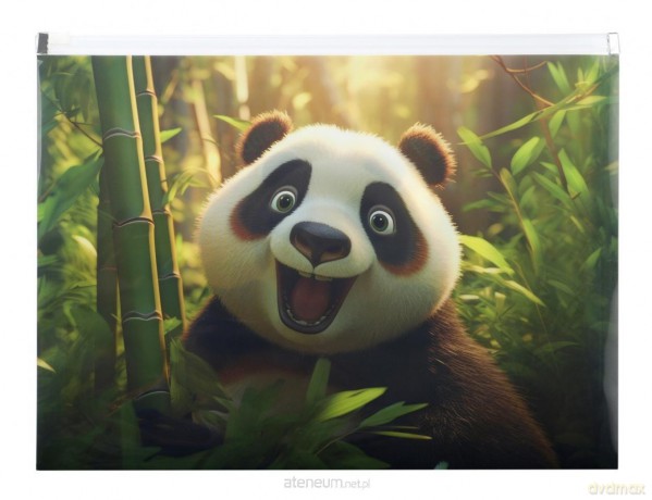 Koperta A4 PP z nadrukiem zip Panda