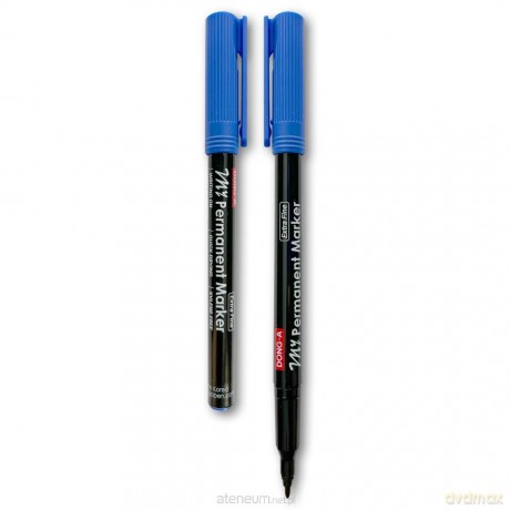 Marker permanentny 0,9mm niebieski (12 szt)