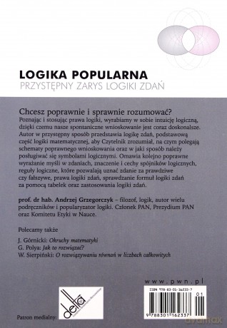 Logika popularna. Przystępny zarys logiki zdań [KSIĄŻKA]