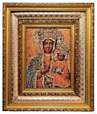 Obraz Haftowany Matka Boża Częstochowska 38xS32 cm