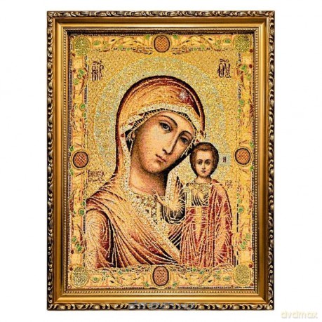 Obraz Haftowany Matka Boża Kazańska 42x32 cm