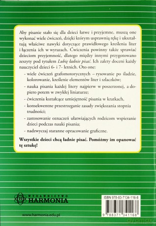 Lubię ładnie pisać - ćwiczenie do kaligrafii część 1 [KSIĄŻKA]