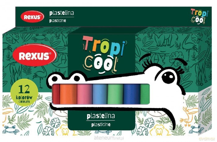 Plastelina 12 kolorów Tropicool