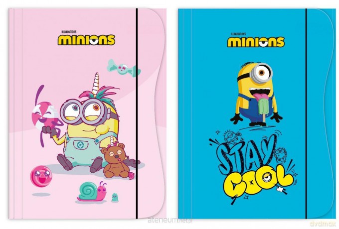 Teczka A4 z gumką Minionki kids mix