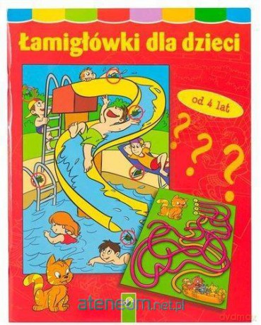 Łamigłówki dla dzieci 96 str. - czerwone [KSIĄŻKA]
