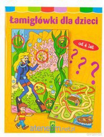 Łamigłówki dla dzieci 96 str. - pomarańczowe [KSIĄŻKA]