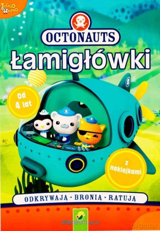 Łamigłówki z naklejkami - Octonautus [KSIĄŻKA]