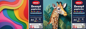 Zeszyt papierów kolor. samoprzylep. A4/8K (10 szt)