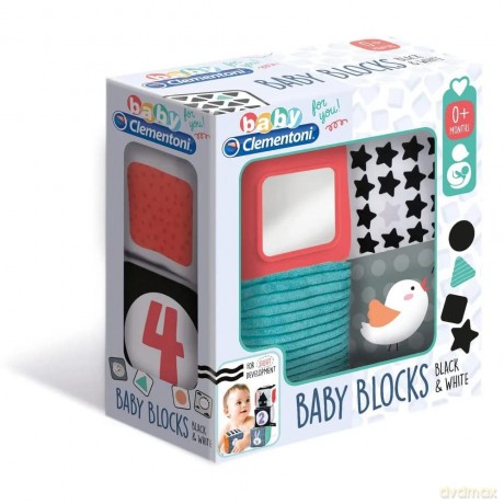 AS Baby Clementoni Baby Blocks Black White Cubes 100017321