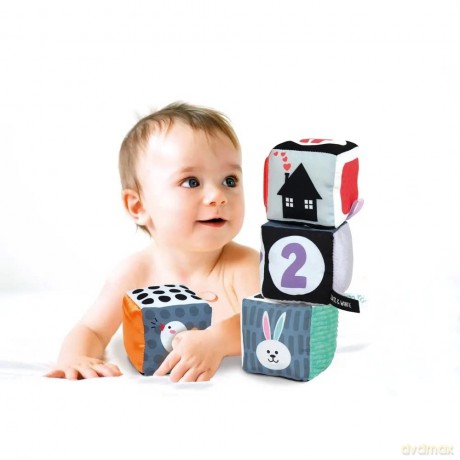 AS Baby Clementoni Baby Blocks Black White Cubes 100017321