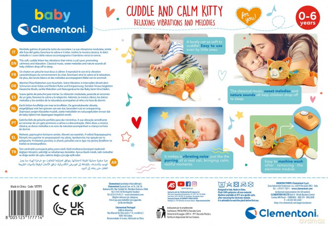 AS Baby Clementoni Cuddle and Calm Kitty 100017771