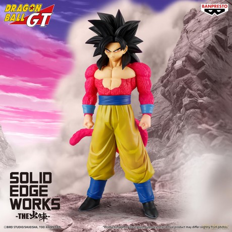 Banpresto Solid Edge Works Dragon Ball Gt Super Saiyan 4 Son Goku Statue 21cm 29903