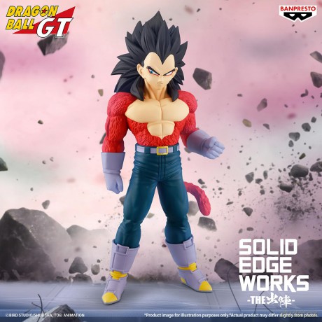 Banpresto Solid Edge Works Dragon Ball Gt Super Saiyan 4 Vegeta Statue 19cm 29904