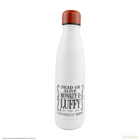 Cinereplicas Animation One Piece Wanted Luffy Stainless Water Bottle CR4092