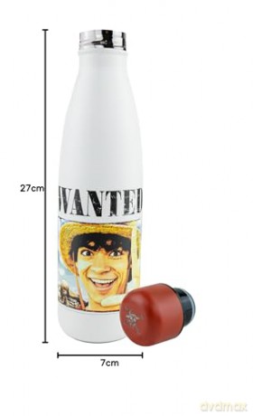 Cinereplicas Animation One Piece Wanted Luffy Stainless Water Bottle CR4092