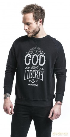 DIFUZED UNCHARTED 4 FOR GOD AND LIBERTY SWEATER SIZE M SW302030UNCM