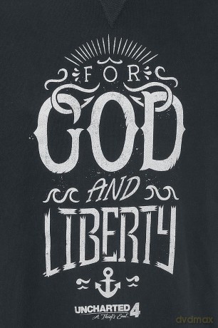 DIFUZED UNCHARTED 4 FOR GOD AND LIBERTY SWEATER SIZE M SW302030UNCM