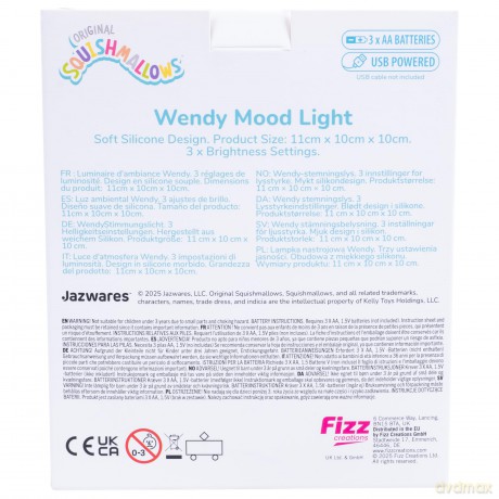 Fizz Squishmallows Wendy the Frog Mood Light 350062