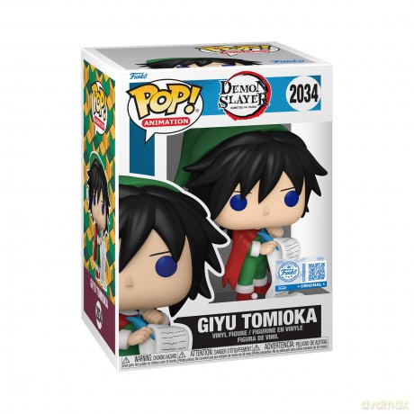 Funko Pop Animation Demon Slayer Giyu Tomioka Holiday Special Edition 2034 Vinyl Figure