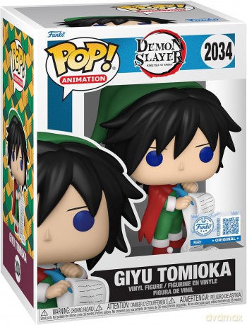 Funko Pop Animation Demon Slayer Giyu Tomioka Holiday Special Edition 2034 Vinyl Figure