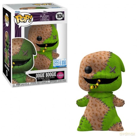 Funko Pop Disney The Nightmare Before Christmas Oogie Boogie Patchwork Flocked Special Edition 1634 Vinyl Figure