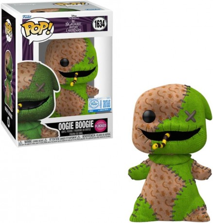 Funko Pop Disney The Nightmare Before Christmas Oogie Boogie Patchwork Flocked Special Edition 1634 Vinyl Figure