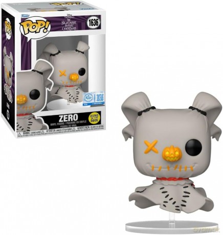 Funko Pop Disney The Nightmare Before Christmas Zero Glows in The Dark 1636 Vinyl Figure